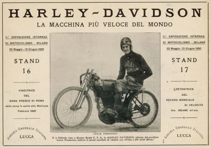Gerahmter Druck : Harley-Davidson-Werbung Gerahmter Druck : Harley-Davidson-Werbung
