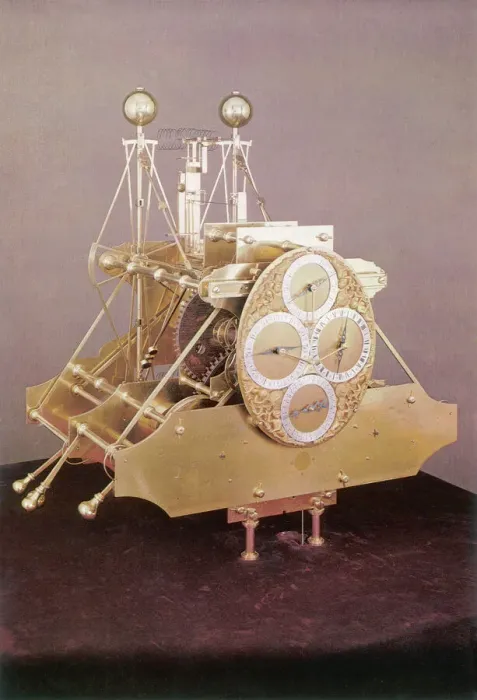 Gerahmter Druck : Harrisons erste Chronometer. Gerahmter Druck : Harrisons erste Chronometer.