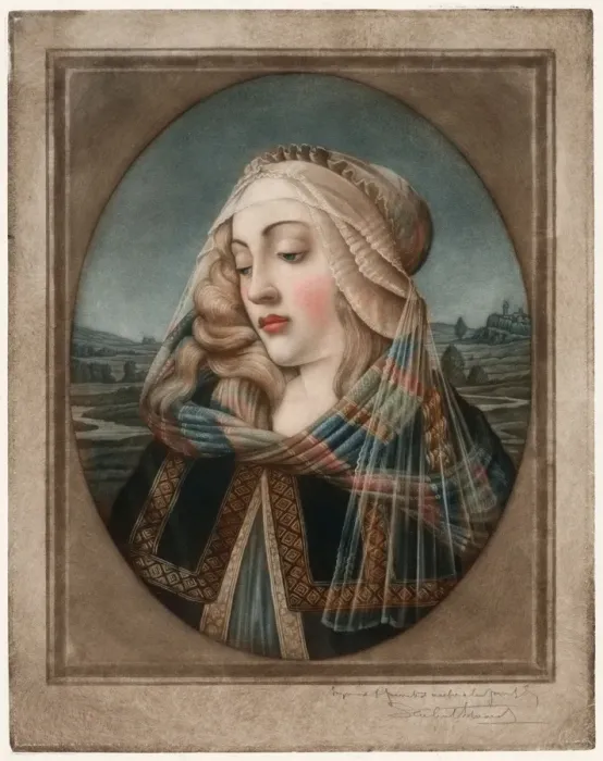Gerahmter Druck : Führerin der Madonna Gerahmter Druck : Führerin der Madonna