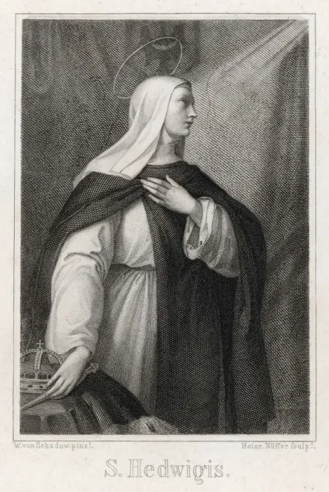 Gerahmter Druck : Hedwig von Schlesien Gerahmter Druck : Hedwig von Schlesien