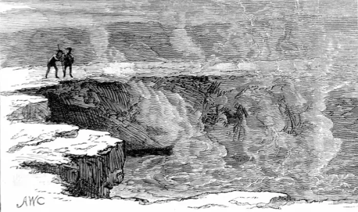 Gerahmter Druck : Helles Halb Acre, Yellowstone, 1883 Gerahmter Druck : Helles Halb Acre, Yellowstone, 1883