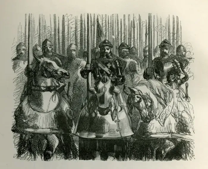 Gerahmter Druck : Henry V.. Henry V - Reiterheer. 1862 Gerahmter Druck : Henry V.. Henry V - Reiterheer. 1862
