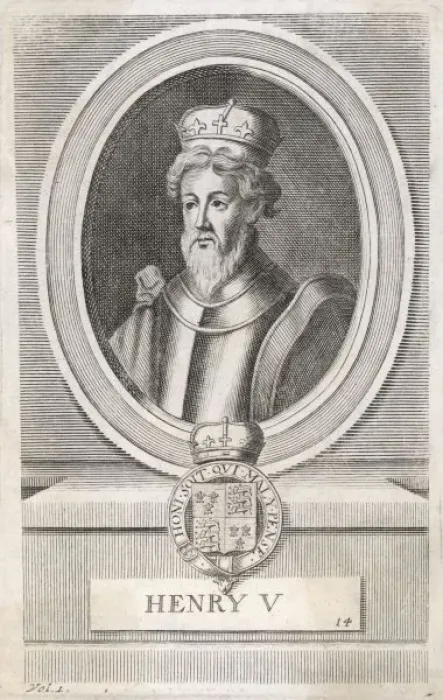 Gerahmter Druck : König Heinrich V, der Bartige Gerahmter Druck : König Heinrich V, der Bartige