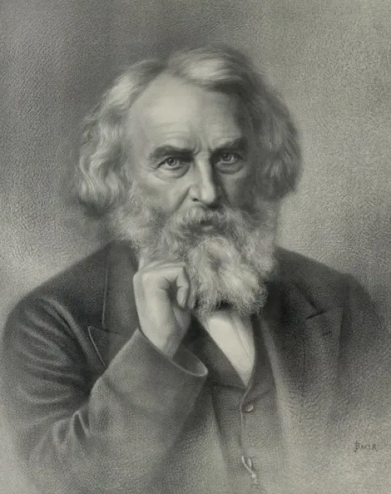 Gerahmter Druck : Henri Wadsworth Longfellow Gerahmter Druck : Henri Wadsworth Longfellow