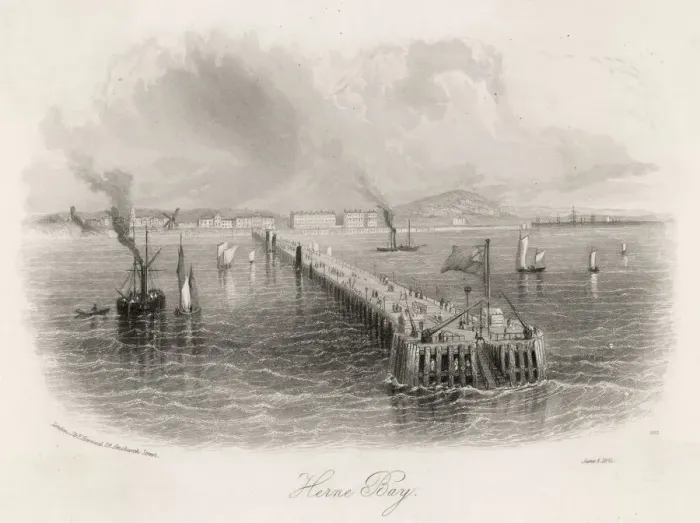 Gerahmter Druck : Herne Bay, der Pier Gerahmter Druck : Herne Bay, der Pier