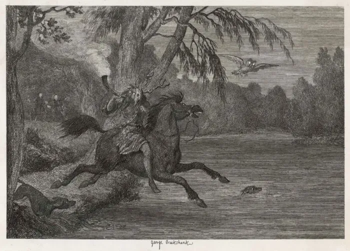 Gerahmter Druck : Cruikshank, Herne Gerahmter Druck : Cruikshank, Herne