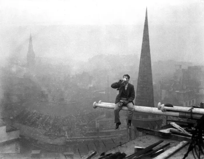 Gerahmter Druck : Hochtee über London Gerahmter Druck : Hochtee über London