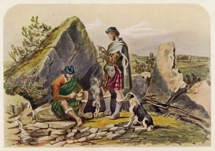 Gerahmter Druck : Hochlanddroger Gerahmter Druck : Hochlanddroger