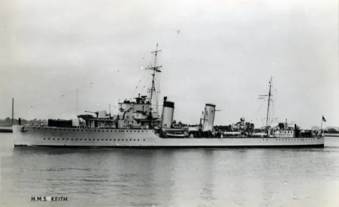 Gerahmter Druck : HMS Keith, britischer Zerstörer Gerahmter Druck : HMS Keith, britischer Zerstörer
