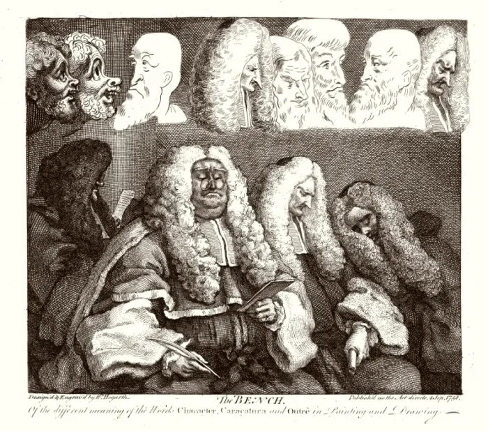Gerahmter Druck : HOGARTH / DIE BANK Gerahmter Druck : HOGARTH / DIE BANK