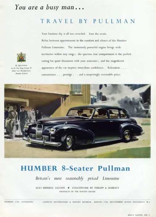 Gerahmter Druck : Humber Pullman von 1952 Gerahmter Druck : Humber Pullman von 1952