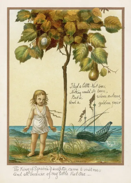 Gerahmter Druck : Ich hatte einen kleinen Nussbaum Gerahmter Druck : Ich hatte einen kleinen Nussbaum