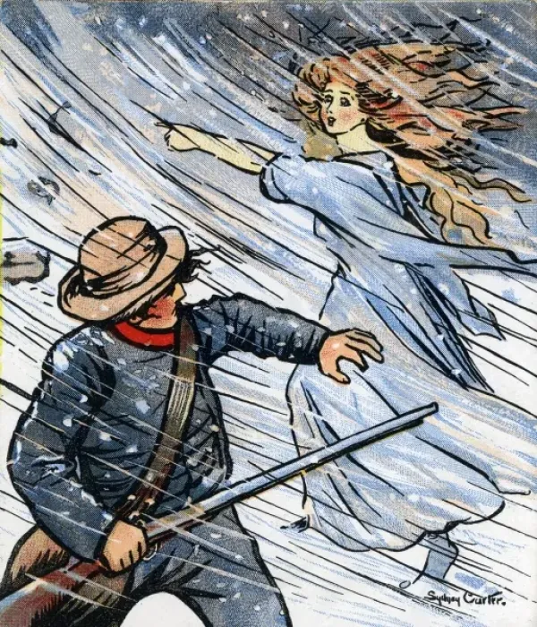 Gerahmter Druck : Die Eisräucherin Gerahmter Druck : Die Eisräucherin