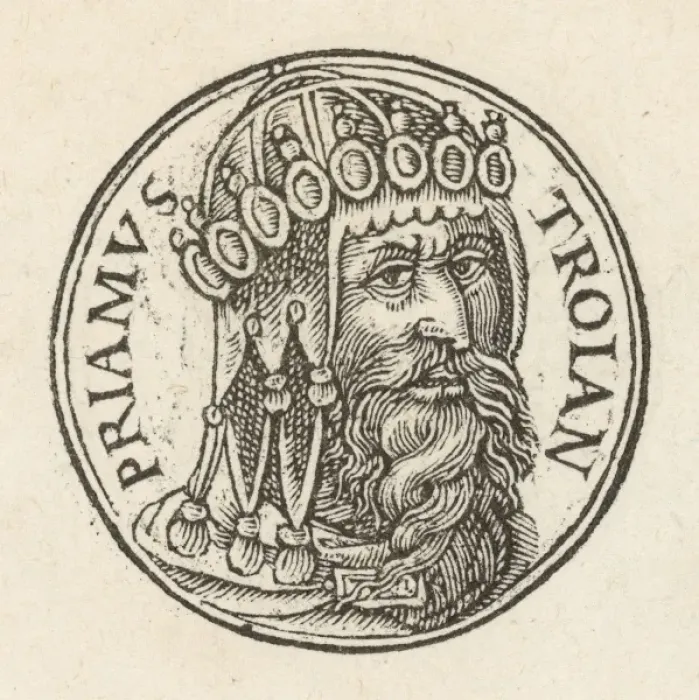 Gerahmter Druck : Ilias / Priamos Gerahmter Druck : Ilias / Priamos