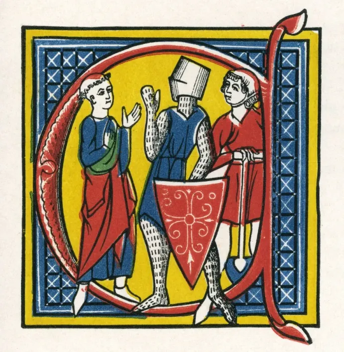 Gerahmter Druck : Bildschriftzeichen C Gerahmter Druck : Bildschriftzeichen C