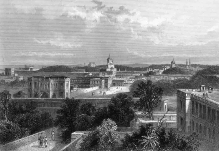 Gerahmter Druck : Indien  /  Lucknow