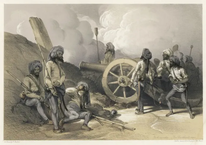 Gerahmter Druck : Indien / Sikh-Krieg / Multan Gerahmter Druck : Indien / Sikh-Krieg / Multan