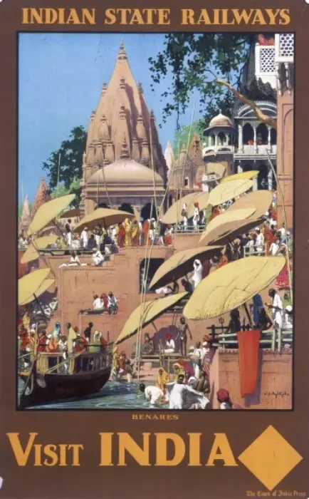 Gerahmter Druck : Indische Staatsbahnen-Plakette Gerahmter Druck : Indische Staatsbahnen-Plakette