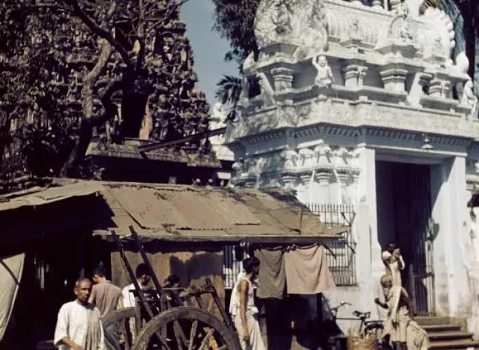 Gerahmter Druck : Indischer Tempel in Rangun Gerahmter Druck : Indischer Tempel in Rangun