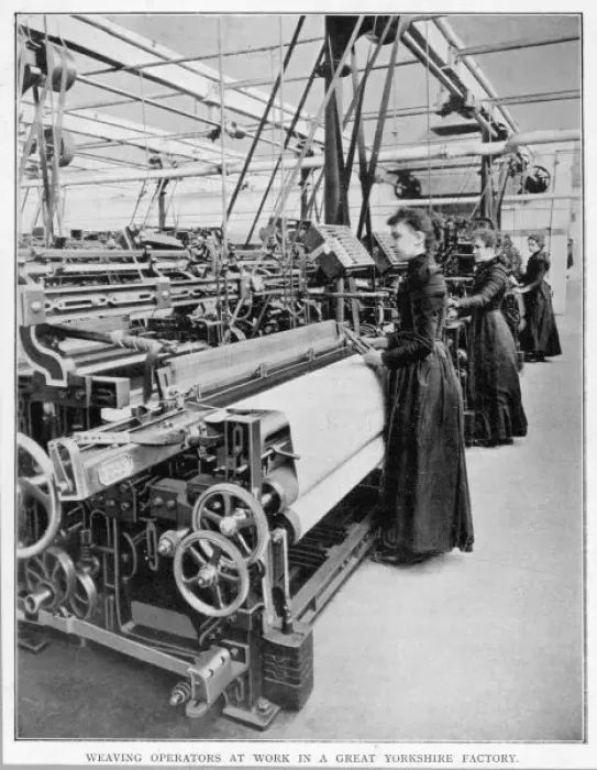 Gerahmter Druck : Industrie / Textilien / Wolle Gerahmter Druck : Industrie / Textilien / Wolle