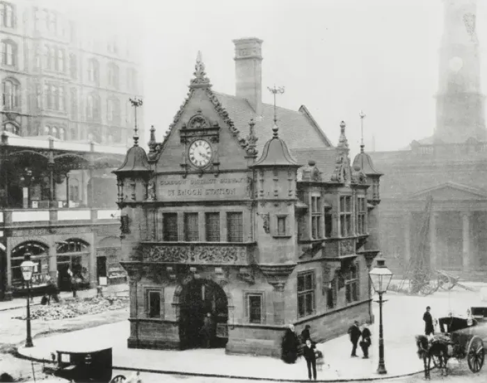 Gerahmter Druck : St Enoch Bahnhof, Glasgow