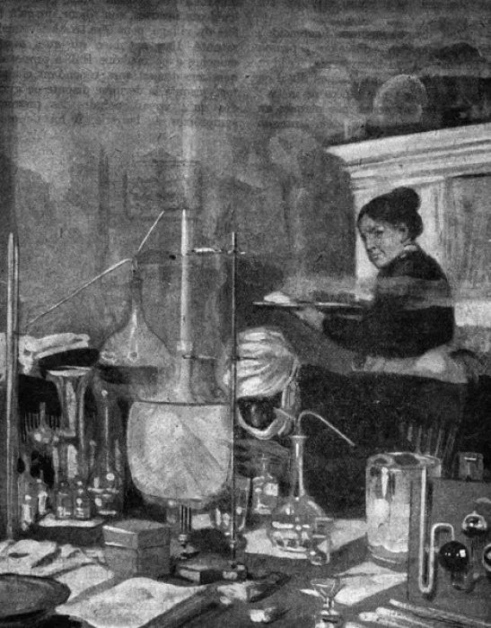 Gerahmter Druck : Der unsichtbare Mann im Laboratorium Gerahmter Druck : Der unsichtbare Mann im Laboratorium