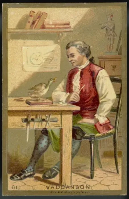 Gerahmter Druck : Jakob von Vaucanson Gerahmter Druck : Jakob von Vaucanson
