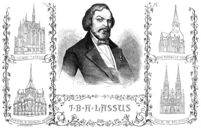 Gerahmter Druck : Johann Baptist Laschius Gerahmter Druck : Johann Baptist Laschius