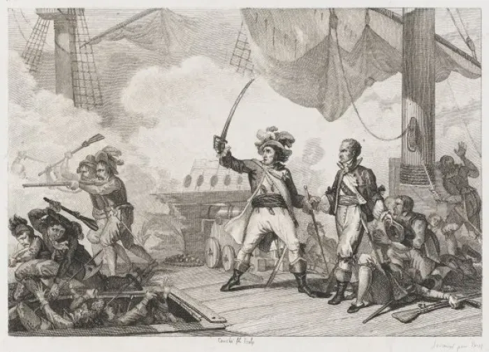 Gerahmter Druck : Jean Bart im Einsatz Gerahmter Druck : Jean Bart im Einsatz