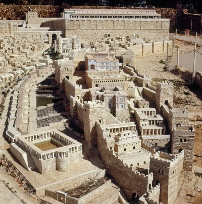 Gerahmter Druck : Jerusalem / Modell 1.C Gerahmter Druck : Jerusalem / Modell 1.C