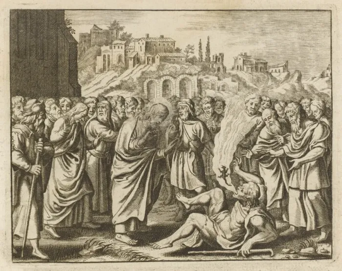 Gerahmter Druck : Jesus verdrängt einen Dämon Gerahmter Druck : Jesus verdrängt einen Dämon
