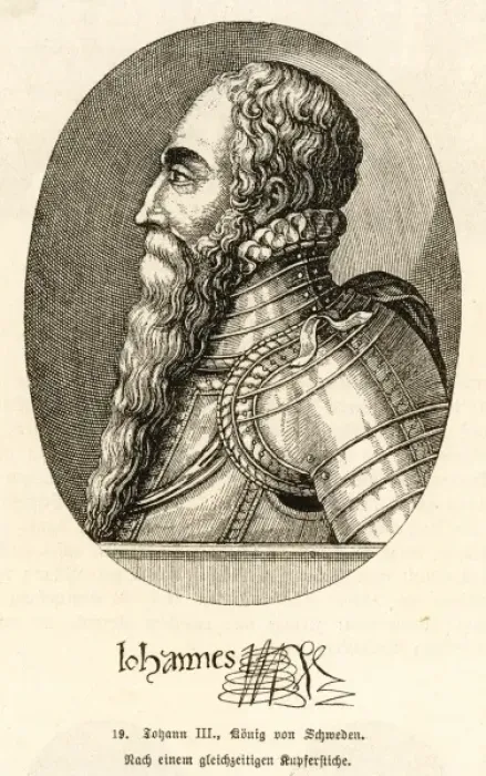 Gerahmter Druck : Hans III  /  Rundgesichtsprofil