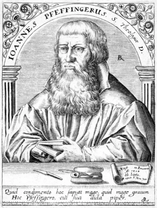 Gerahmter Druck : Johann Pfeffinger