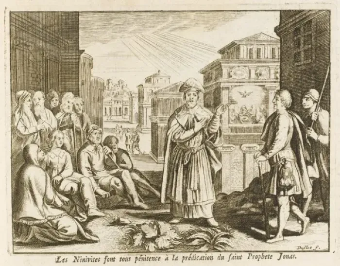 Gerahmter Druck : Jonah und Niniveiter