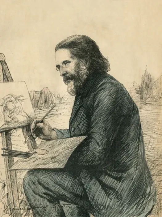 Gerahmter Druck : Julius Bretón