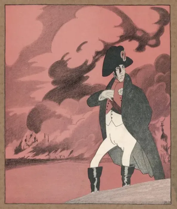 Gerahmter Druck : Lenin als Napoleon Gerahmter Druck : Lenin als Napoleon