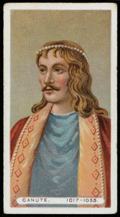 Gerahmter Druck : König Knut / Canute / Cid Gerahmter Druck : König Knut / Canute / Cid