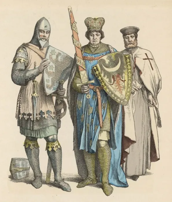Gerahmter Druck : Ritter, Fürst und Templer Gerahmter Druck : Ritter, Fürst und Templer