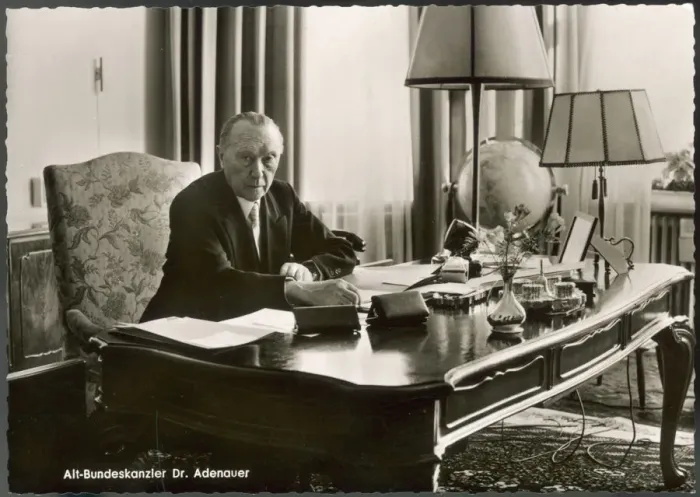 Gerahmter Druck : Konrad Adenauer Gerahmter Druck : Konrad Adenauer