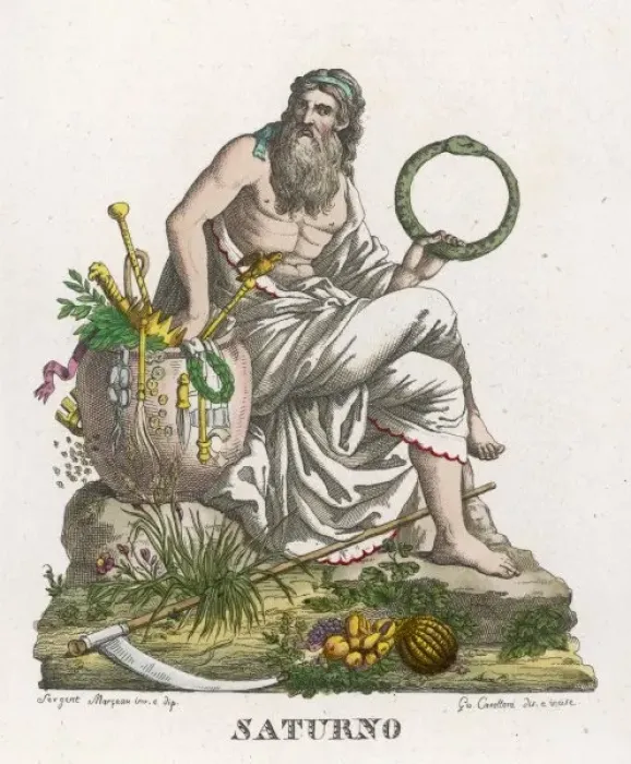 Gerahmter Druck : Saturn / Kronos Gerahmter Druck : Saturn / Kronos
