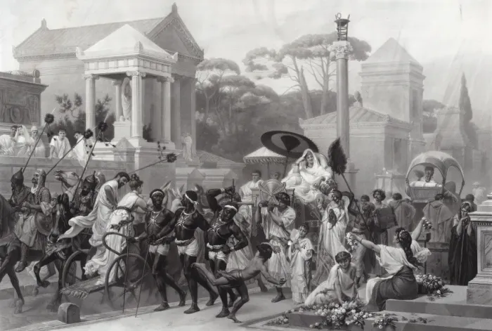 Gerahmter Druck : Die Via Appia