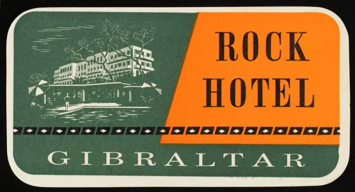 Gerahmter Druck : Rocklabel aus Gibraltar Gerahmter Druck : Rocklabel aus Gibraltar