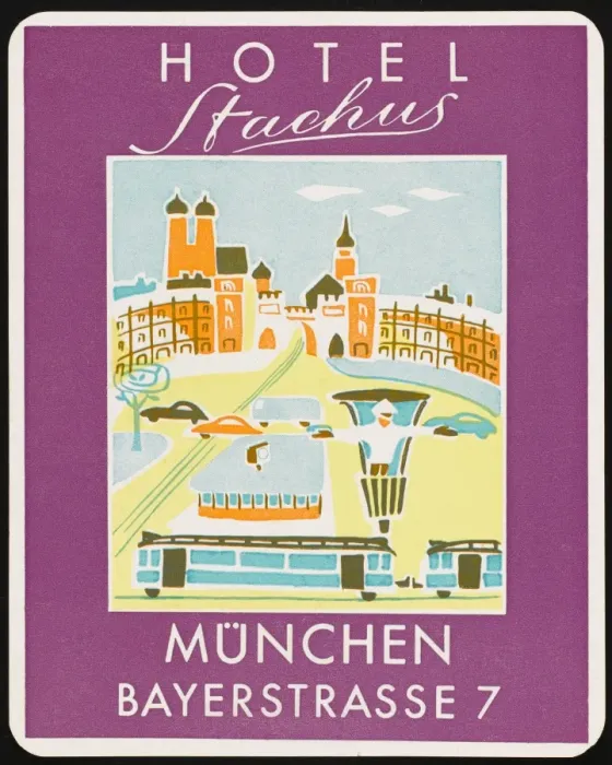 Gerahmter Druck : Stempel, Stachus, München Gerahmter Druck : Stempel, Stachus, München