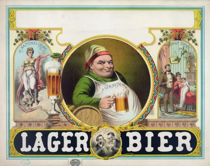 Gerahmter Druck : Bier im Lager Gerahmter Druck : Bier im Lager