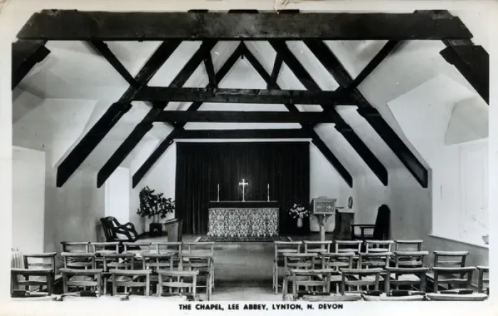 Gerahmter Druck : Lee Abbey in Lynton im Devons