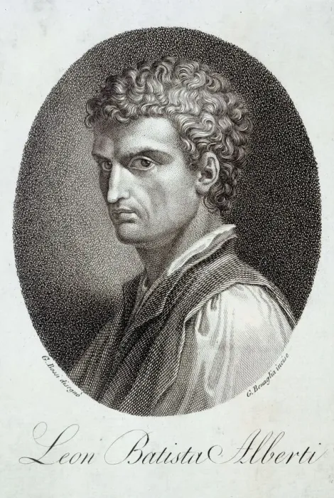 Gerahmter Druck : Leon Battista Alberti Gerahmter Druck : Leon Battista Alberti