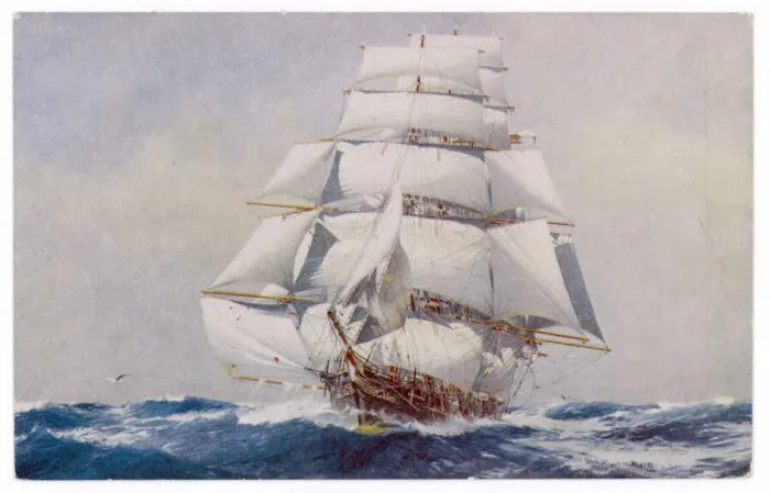Gerahmter Druck : Hochsaison Segelschiff Sturm Gerahmter Druck : Hochsaison Segelschiff Sturm