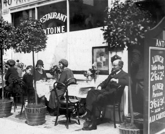 Gerahmter Druck : Londonsches Restaurant Gerahmter Druck : Londonsches Restaurant