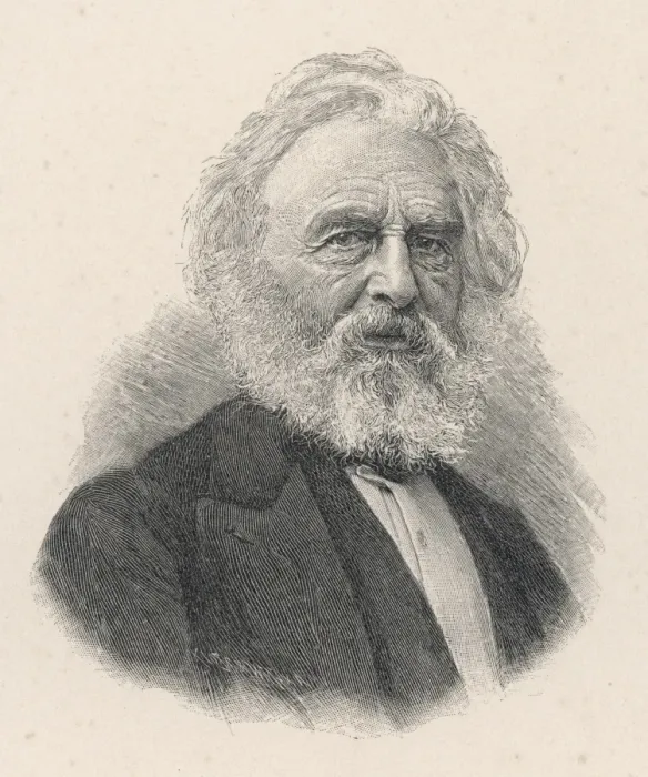 Gerahmter Druck : Hölderlin. Henry Wadsworth Longfellow amerikanischer Schriftsteller Gerahmter Druck : Hölderlin. Henry Wadsworth Longfellow amerikanischer Schriftsteller