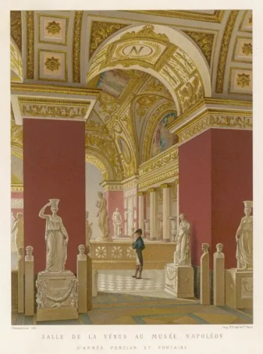 Gerahmter Druck : Der Louvre, Paris